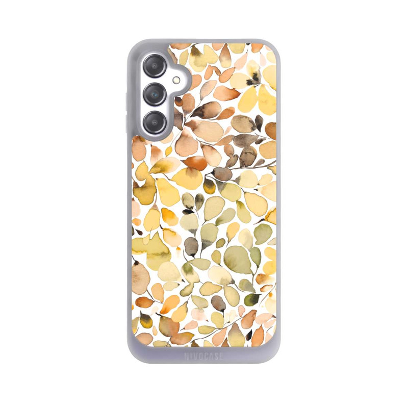 Galaxy A14 5G NIVOpure Eukalyptus Aquarellblätter Braun Herbst