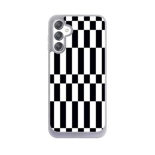 Samsung Galaxy A14 5G NIVOpure Checked Abstract Bold Black and White Color Block