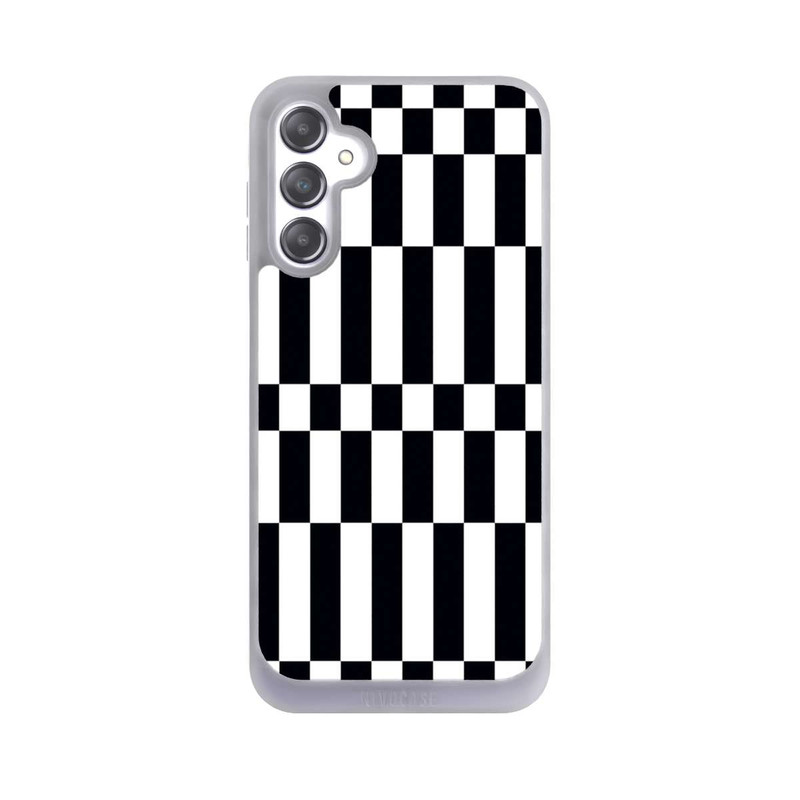 Galaxy A14 5G NIVOpure Checked Abstract Bold Black and White Color Block