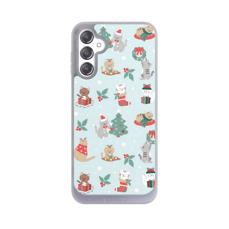 Galaxy A14 5G NIVOpure festliche Katzen im Winterwunderland