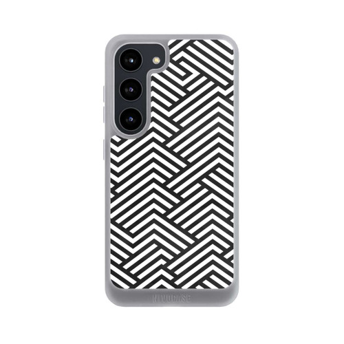 Samsung Galaxy S23 NIVOpure Schwarz und Weiß ZigZag