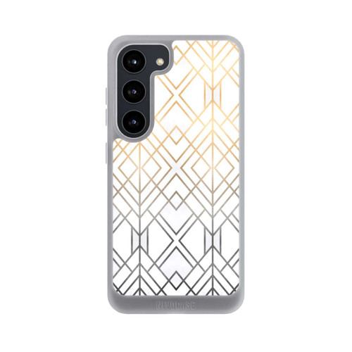 Samsung Galaxy S23 NIVOpure Gold und Grauer Geo Golddruck