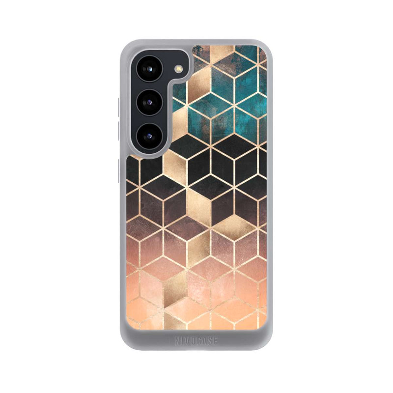 Galaxy S23 NIVOpure Ombre Traum Würfel Gold Druck
