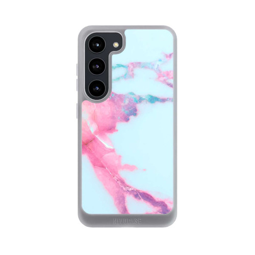 Samsung Galaxy S23 NIVOpure Hellblauer schillernder Adermarmor