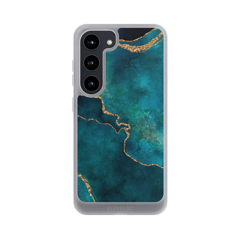 Galaxy S23 NIVOpure Edelstein glänzend aquamarin