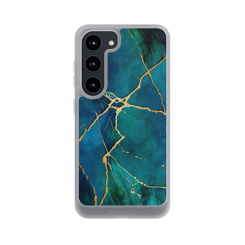 Galaxy S23 NIVOpure Mineral glamour blue gold look