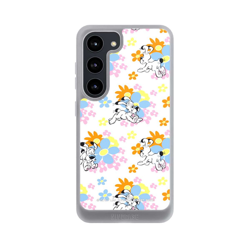 Galaxy S23 NIVOpure Idéfix sur fleurs colorées