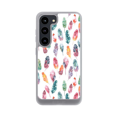 Samsung Galaxy S23 NIVOpure Aquarellfedern Boho