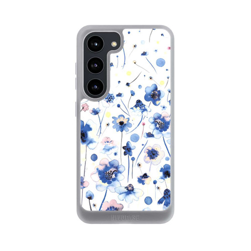 Samsung Galaxy S23 NIVOpure Aquarelltinte blaue Blumen