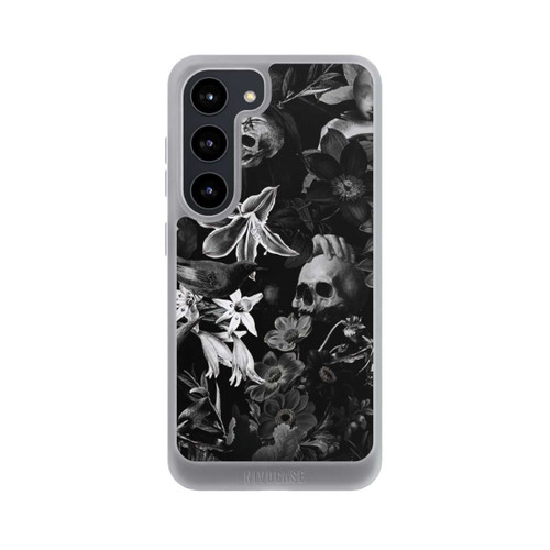 Samsung Galaxy S23 NIVOpure Skulls and Flowers on Black Background