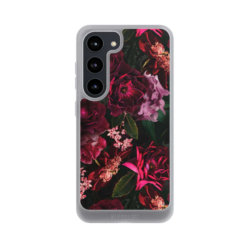 Galaxy S23 NIVOpure Dunkle romantische Vintage Rosen und Pfingstrosen