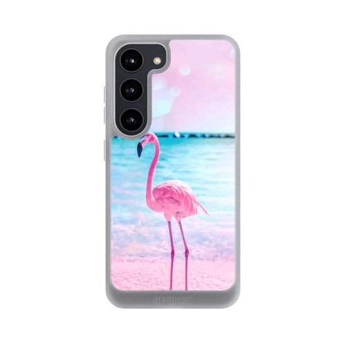 Samsung Galaxy S23 NIVOpure Pink Flamingo on the beach