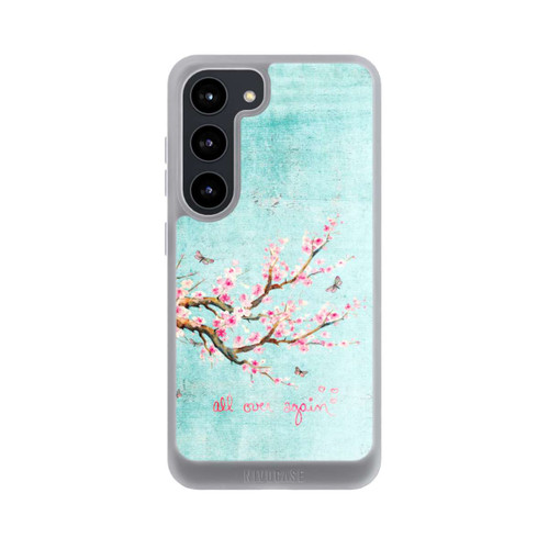 Samsung Galaxy S23 NIVOpure Motif d'arbre en fleurs de cerisier bleu