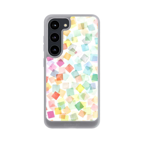Samsung Galaxy S23 NIVOpure Konfetti geometrische Plaids Regenbogen