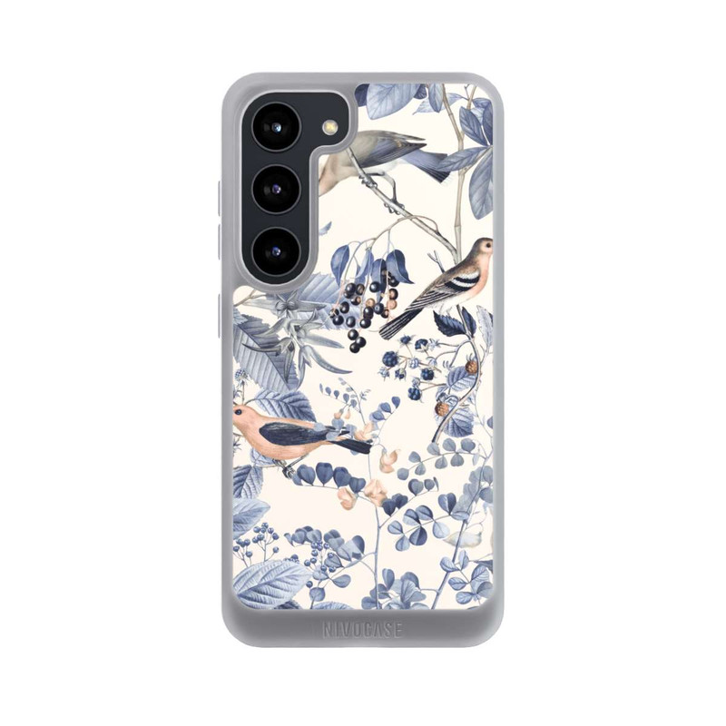 Galaxy S23 NIVOpure Vögel und Beeren in Beige