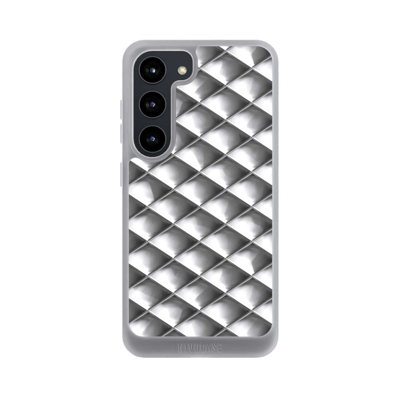 Galaxy S23 NIVOpure Glamour Silver Squares