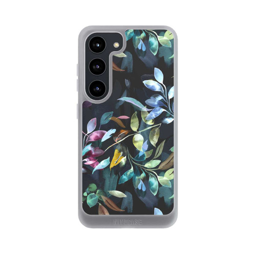 Samsung Galaxy S23 NIVOpure Mystische Aquarellblätter schwarz