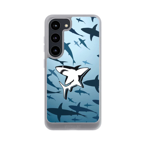 Samsung Galaxy S23 NIVOpure Haie Muster Blau