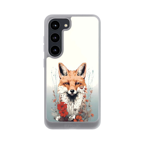 Samsung Galaxy S23 NIVOpure Renard avec des fleurs
