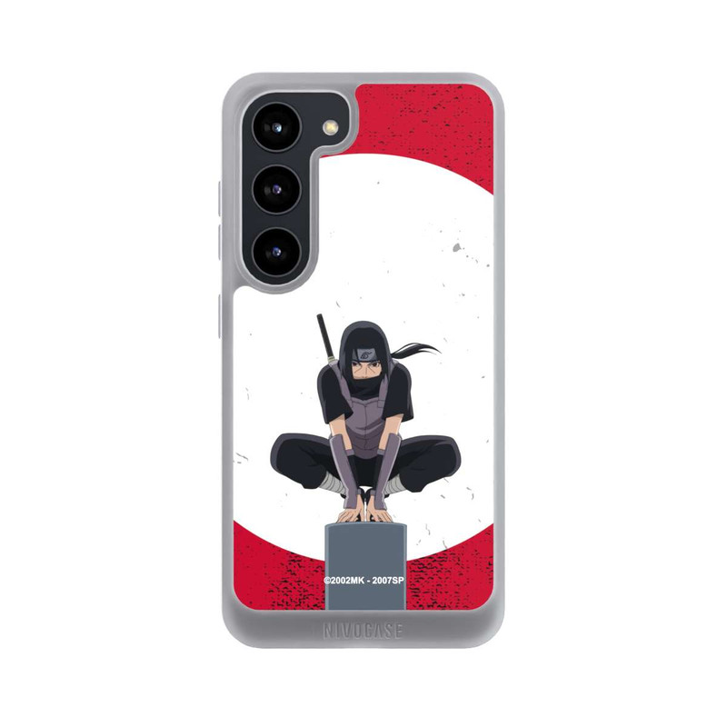 Galaxy S23 NIVOpure Itachi Uchiha symbol red background