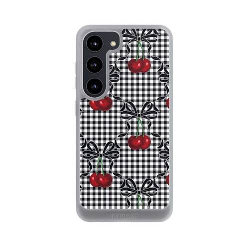 Samsung Galaxy S23 NIVOpure Kirschen Muster Schwarz