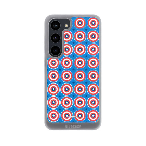 Samsung Galaxy S23 NIVOpure Captain American Shield Pattern