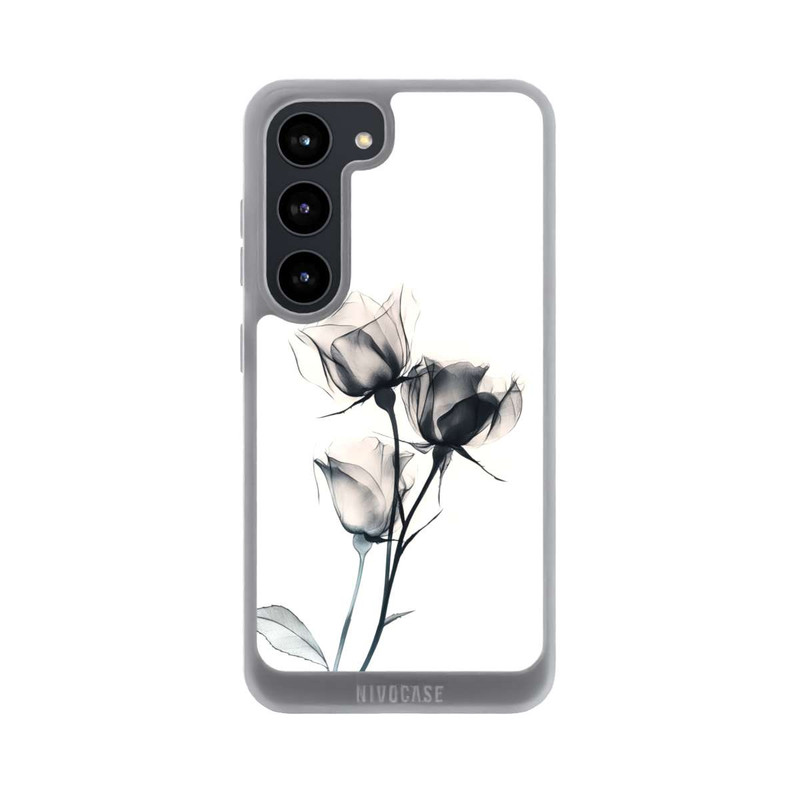 Galaxy S23 NIVOpure Schwarze Blume
