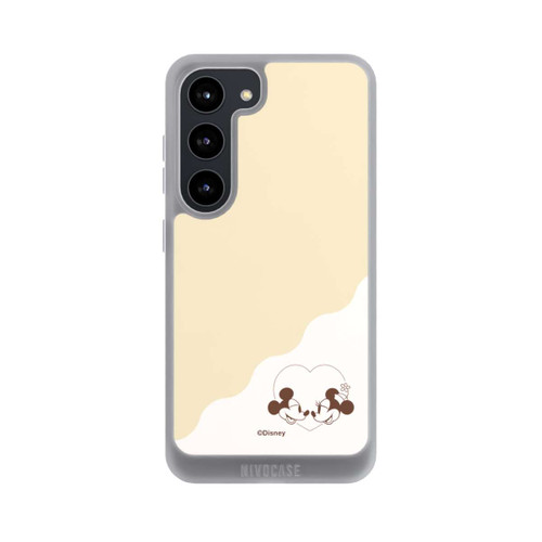 Samsung Galaxy S23 NIVOpure Mickey and Minnie Love Heart Beige