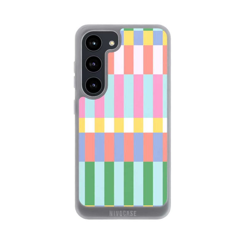 Galaxy S23 NIVOpure Checked Theme Pastel