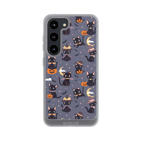 Samsung Galaxy S23 NIVOpure Cute Halloween Witch Cats and Pumpkins