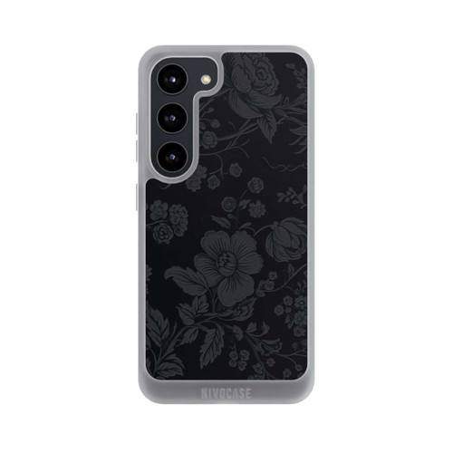 Samsung Galaxy S23 NIVOpure Fleur Foncée Look Vintage