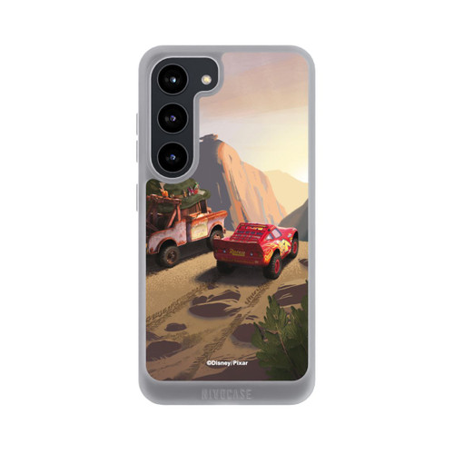 Samsung Galaxy S23 NIVOpure Disney Pixar Cars Sonnenuntergang Lightning McQueen und Hook