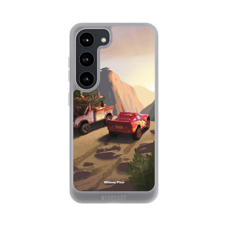 Galaxy S23 NIVOpure Disney Pixar Cars Sonnenuntergang Lightning McQueen und Hook