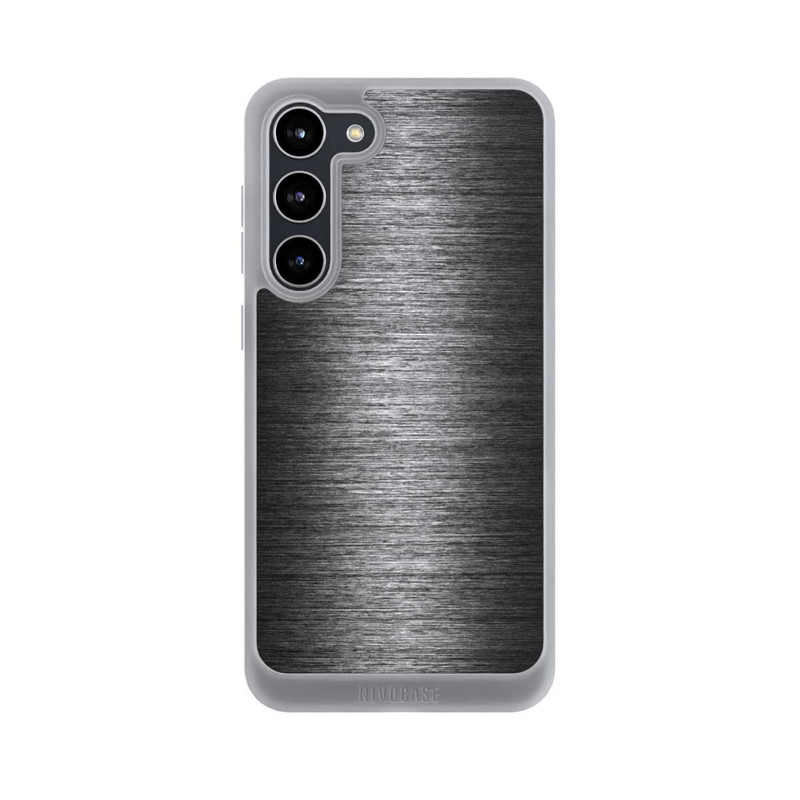 Galaxy S23 + NIVOpure Metal Look - Anthrazit