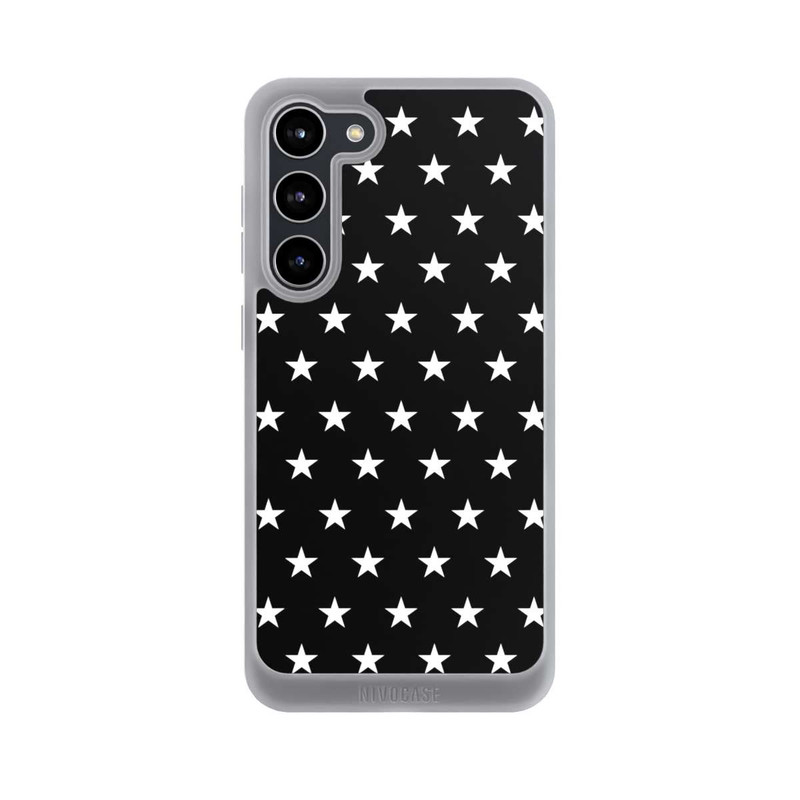 Galaxy S23 + NIVOpure Polka Stars - black and white