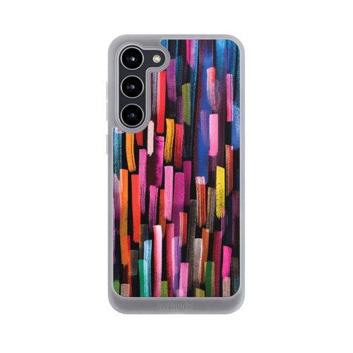 Samsung Galaxy S23+ NIVOpure Coups De Pinceaux Colorés Noir