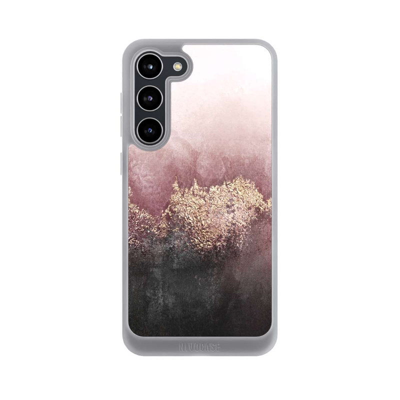 Galaxy S23 + NIVOpure Rosa Himmelsstaub Golddruck