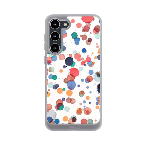 Samsung Galaxy S23+ NIVOpure Gouttes Aquarelle Texture Bleu Jaune