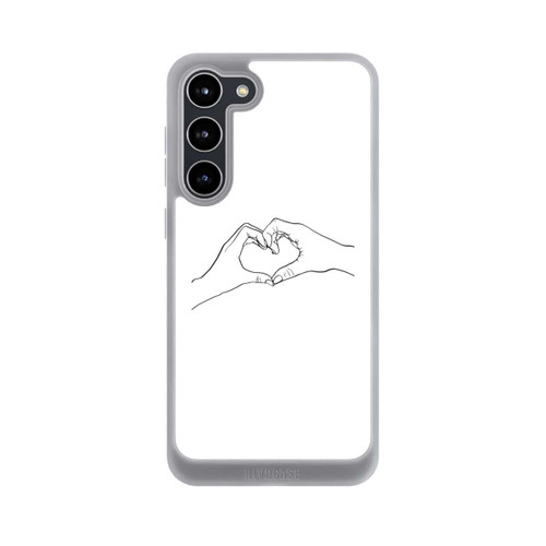 Samsung Galaxy S23+ NIVOpure Herz Hände Line Art