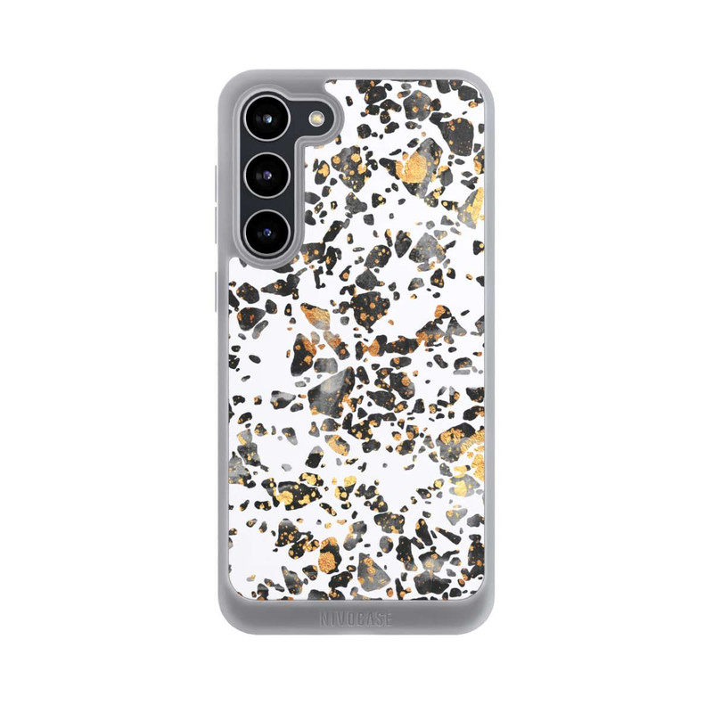 Galaxy S23 + NIVOpure Gold Speckled Terrazzo