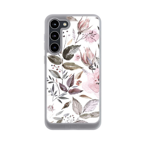 Samsung Galaxy S23+ NIVOpure Aquarelle Fleurs Roses Brunes