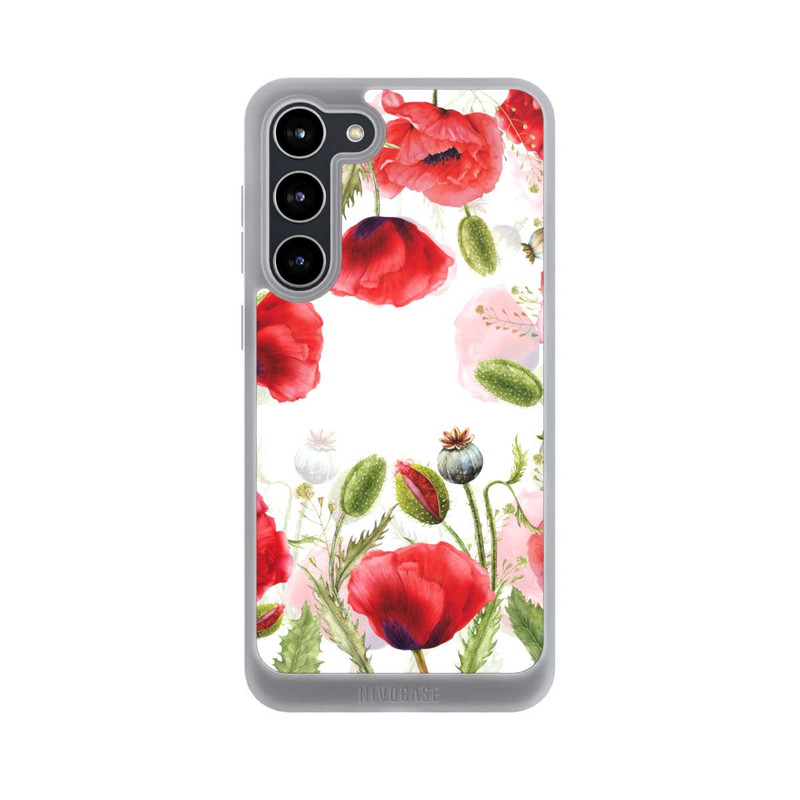 Galaxy S23 + NIVOpure Rahmen aus Mohnblumen