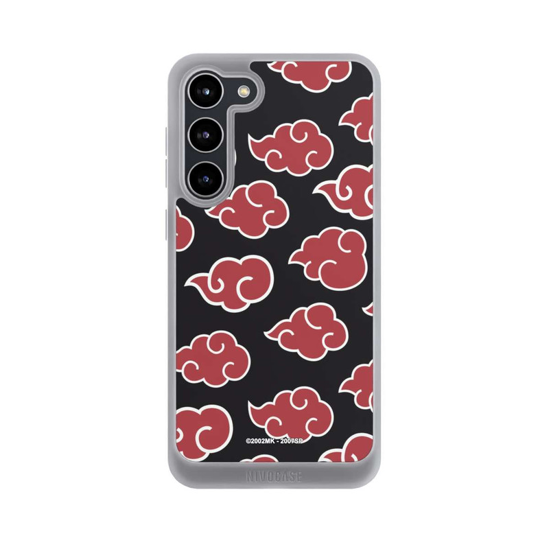 Galaxy S23 + NIVOpure Akatsuki Pattern Black Big