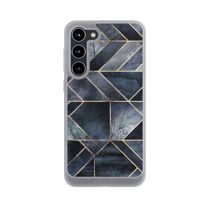 Galaxy S23 + NIVOpure Abstraktes Natur-Dunkelblau