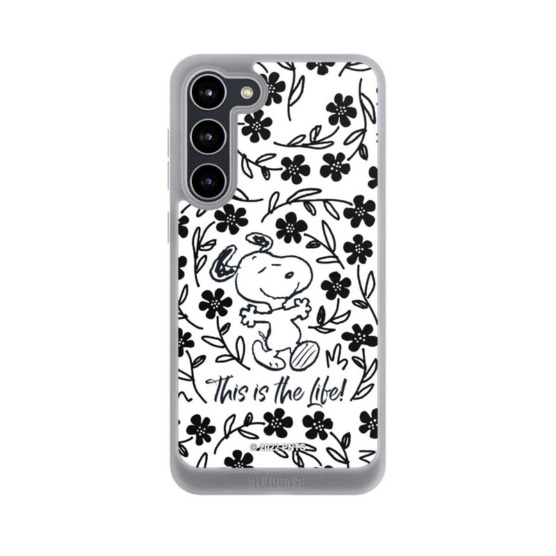 Galaxy S23 + NIVOpure Snoopy schwarz und weiß This Is The Life