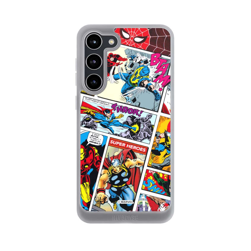 Galaxy S23 + NIVOpure Marvel Retro Comic Blue