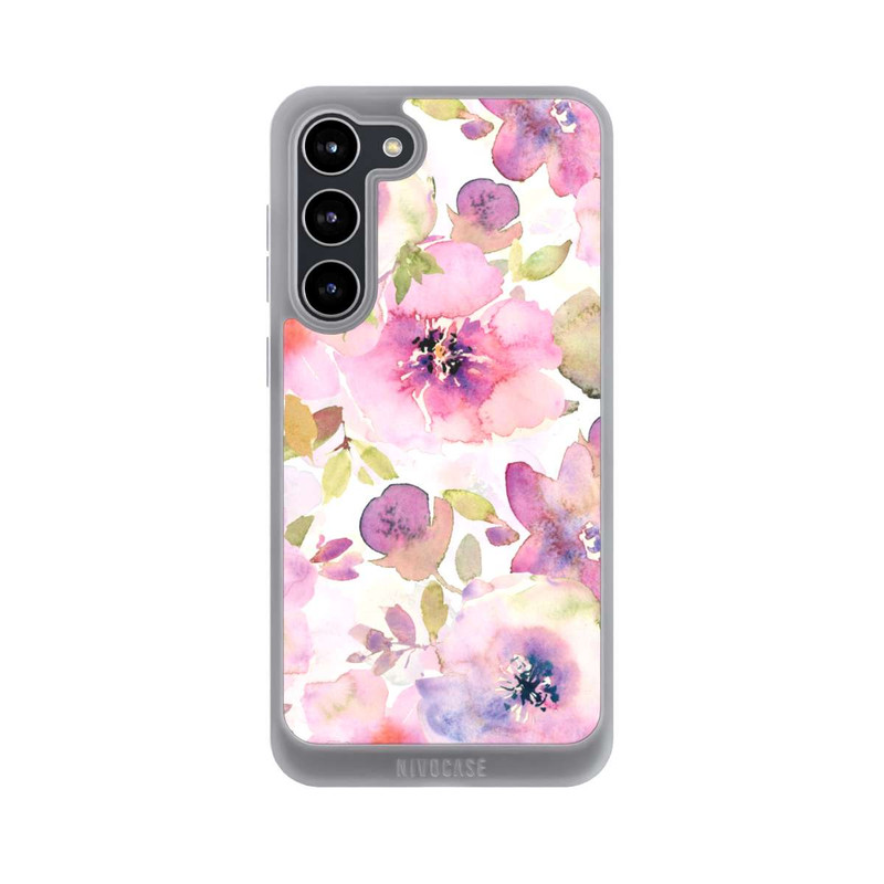 Galaxy S23 + NIVOpure Tapete mit rosa Blumen