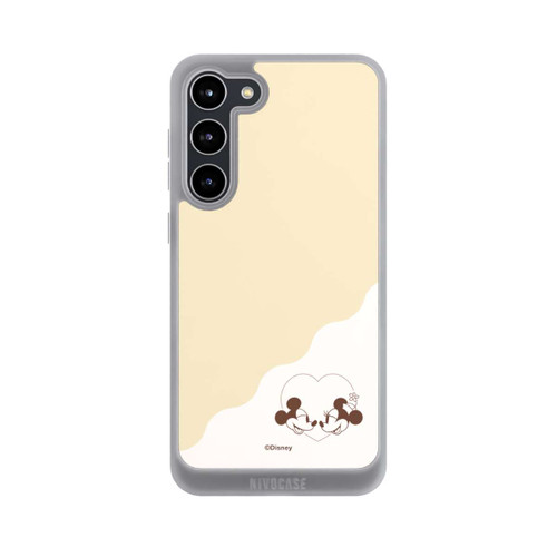 Samsung Galaxy S23+ NIVOpure Mickey and Minnie Love Heart Beige