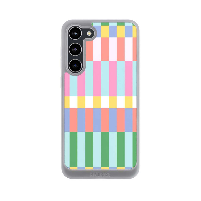 Galaxy S23 + NIVOpure Checked Theme Pastel