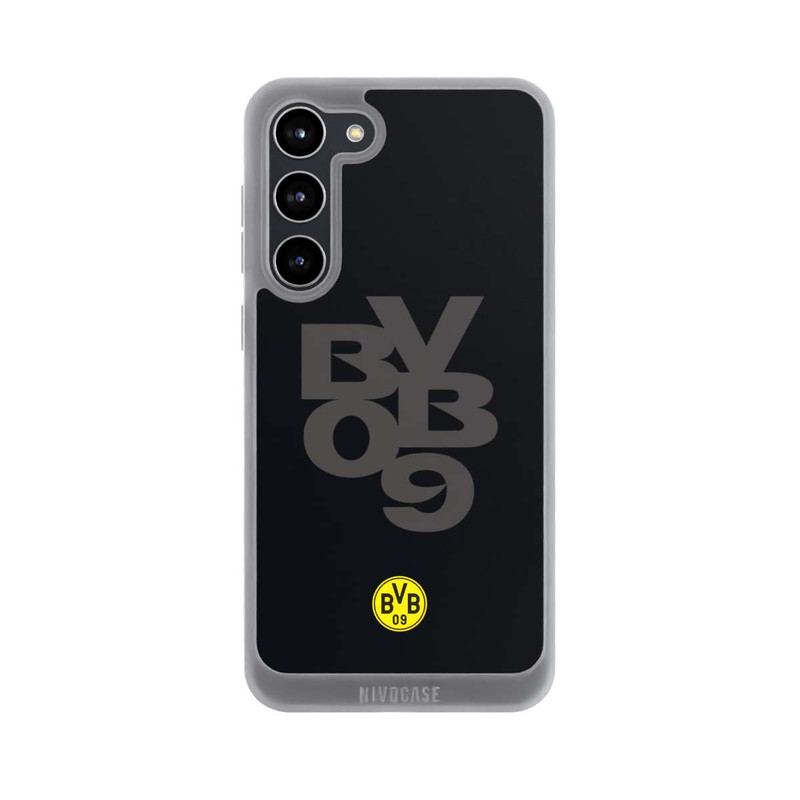 Galaxy S23 + NIVOpure BVB09 Grau Schwarz